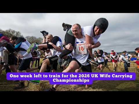One week left to train for the 2026 UK Wife Carrying Championships