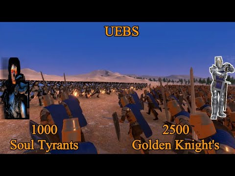2500 Golden Knight's vs 1000 Soul Tyrants' | Ultimate Epic Battle Simulator |