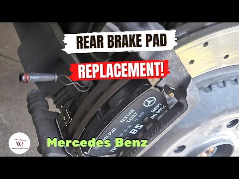 How To Change Replace Rear Brake Pads Easy Simple #mercedesbenz #breakpads #mechanic