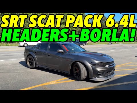 Dodge Charger Scat Pack Widebody 6.4L HEMI V8 w/ HEADERS & BORLA ATAK CAT-BACK!