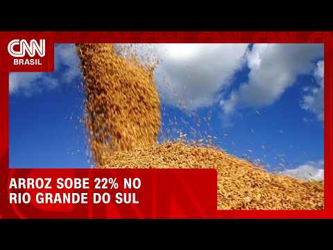 Arroz sobe 22% no RS e pode ficar mais caro para o consumidor | CNN AGRO NEWS