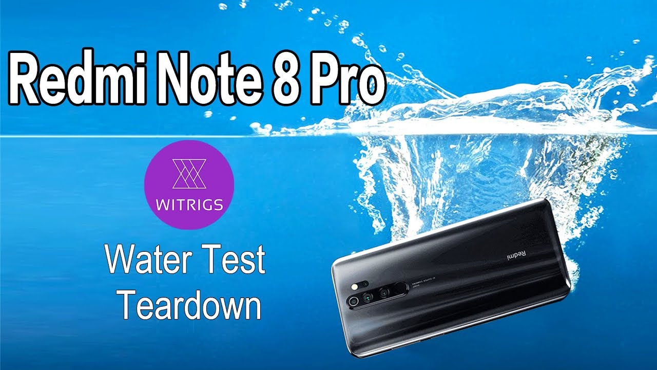 Redmi Note 8 Pro Waterproof Test