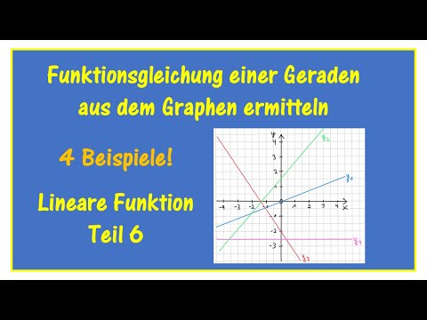 Funktionsgleichung einer Geraden aus dem Graphen bestimmen - wie geht das? Lineare Funktionen Teil 6