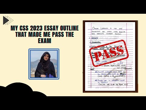 My CSS 2023 Essay outline that made me pass the exam.