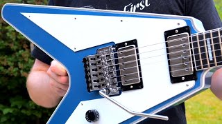 Video thumbnail for I Got The JUDAS PRIEST V! | 2023 Richie Faulkner Flying V Custom Blue Floyd Rose Review + Demo by The Trogly's Guitar Show