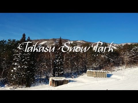Takasu Snow Park!  The very first day of the season 2016
