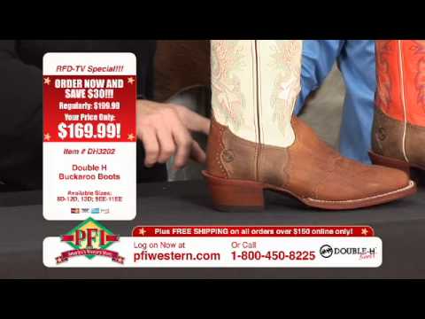 Double H Square Toe Western Buckaroo Cowboy Boots