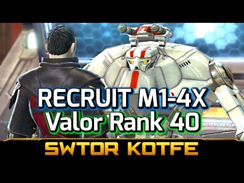 SWTOR KOTFE ► Recruit M1-4X, Valor Rank 40 as Jedi Knight (Alliance Contract, Fallen Empire)