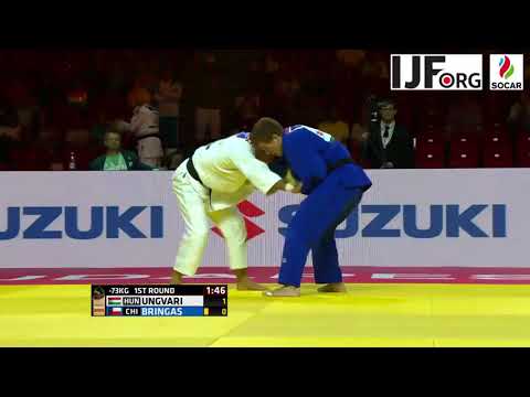Suzuki World Judo Championships 2017. [-73KG] UNGVARI Miklos (HUN) vs. BRINGAS Tomas (CHI)