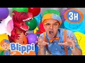 Count With Blippi Roaring Dinosaurs Excavators Ballpits Blippi S Favorite Things