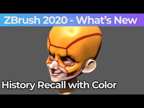 016 Zbrush 2020 History Recall Brush With Color