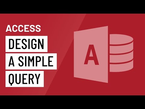 Access: Designing a Simple Query