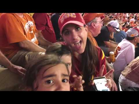 USC vs Texas 2018 game from the seats
