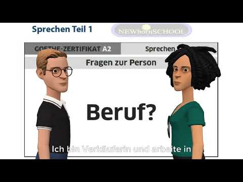 Goethe Zertifikat A2 Sprechen Teil 1,  Information und Simulation zu der mündlichen Prüfung