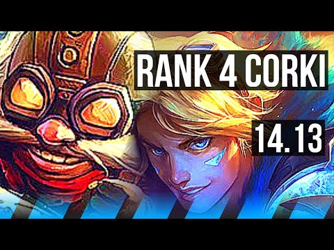CORKI vs EZREAL (MID) | Rank 4 Corki, 7/1/9, Dominating, Rank 26 | EUW Challenger | 14.13
