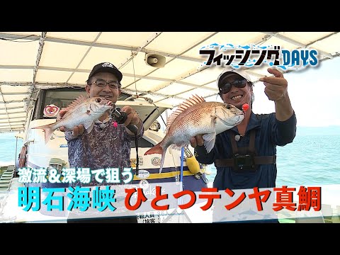 【フィッシングDAYS】#119 激流&深場で狙う 明石海峡ひとつテンヤ真鯛