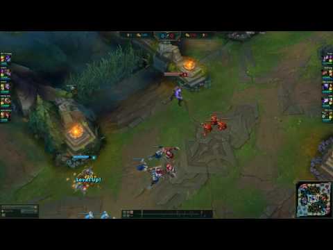 Corki Level 2 power spike gone wrong ft SKT T1 Faker`