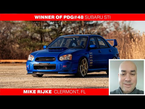 PrimeDriven Giveaway #48 Subaru STI Winner!
