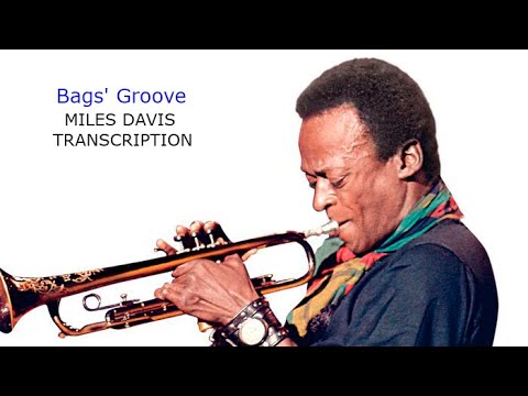 Bags' Groove/Milt Jackson. Miles Davis' (Bb) Solo. Transcribed by Carles Margarit