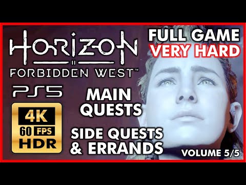 HORIZON FORBIDDEN WEST - FULL GAME Walkthrough Part 5 [4K 60FPS PS5 HDR] VERY HARD - No Commentary
