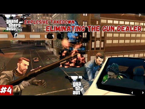 "Explosive Takedown: Eliminating the Gun Dealer in Action-Packed Mobile Game Missions!"