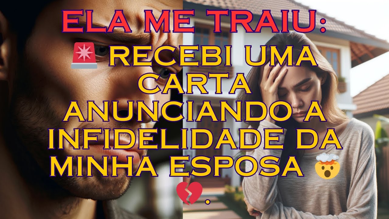 Ela me traiu: 🚨 Recebi uma carta anunciando a infidelidade da minha esposa 🤯💔.