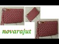 crochet ii tutorial membuat dompet pouch rajut cantik motif anyaman