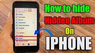 How To Hide Hidden Album On iPhone 📱
