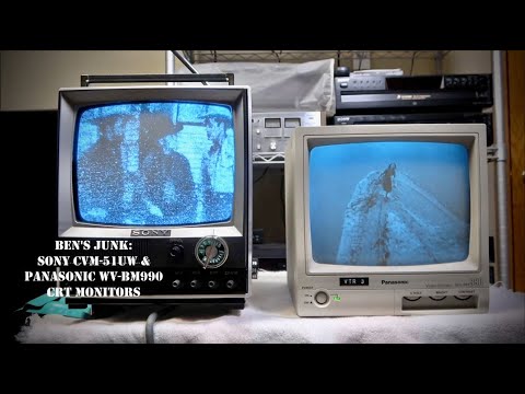 Oddity Archive: Episode 241.5 – Ben’s Junk: Sony CVM-51UW and Panasonic WV-BM990 CRT Monitors