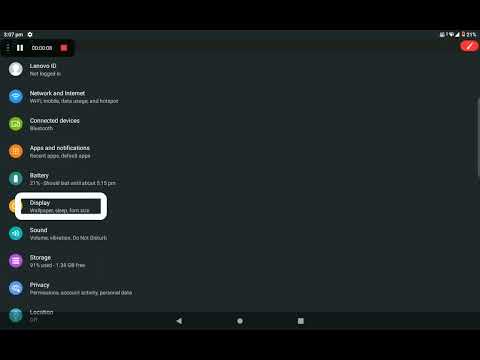 How to change home screen layout in Lenovo Tab M10