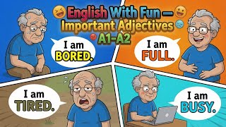 Speak Better English 🚀 25 Adjective Sentences for Beginners 😊