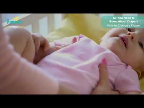 Part of a video titled Pampers Newborn Tips: How to Change a Diaper - YouTube
