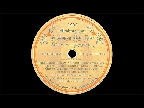 🥂🍾1930 Wishing You a Happy New Year - KHJ Radio