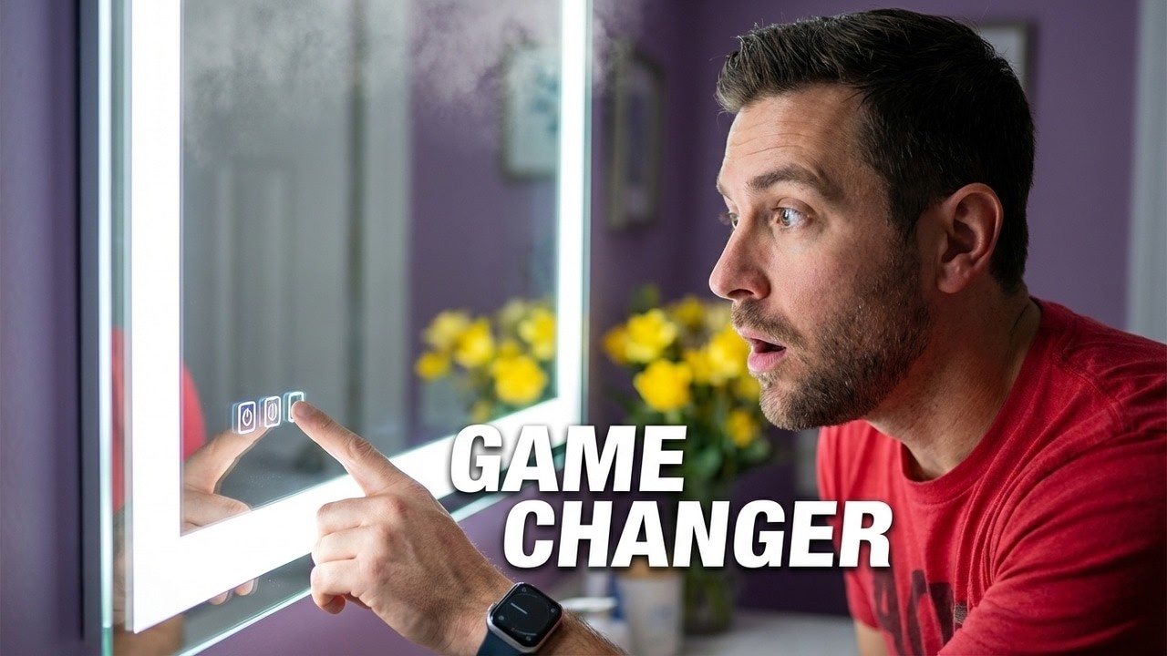 This Smart Backlit Mirror Changes EVERYTHING 😳 (Touch + Anti-Fog)