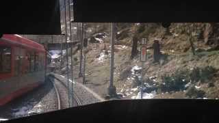 preview picture of video 'Shuttle train from Tasch to Zermatt then searching for the Matterhorn'