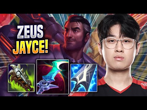 ZEUS IS SO GOOD WITH JAYCE! - T1 Zeus Plays Jayce TOP vs Gangplank! | Season 2022