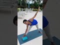 Triangle Pose For Beginners Using A Block And Being Mindful Do Not Bend The Knee In This Asana