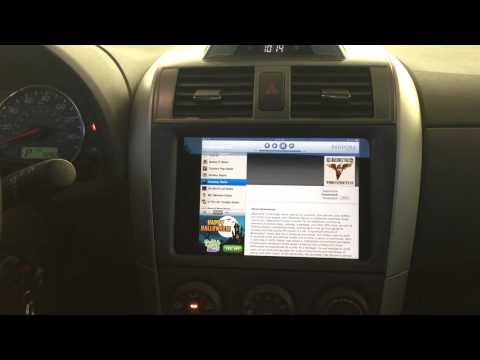 FIRST EVER IPAD MINI INSTALLED IN DASHBOARD OF CAR **HD VIDEO LINK**