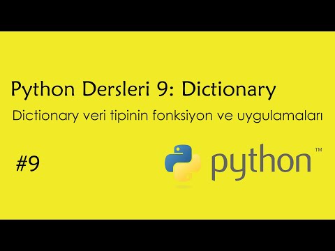 Python Dersleri 9 - Dictionary