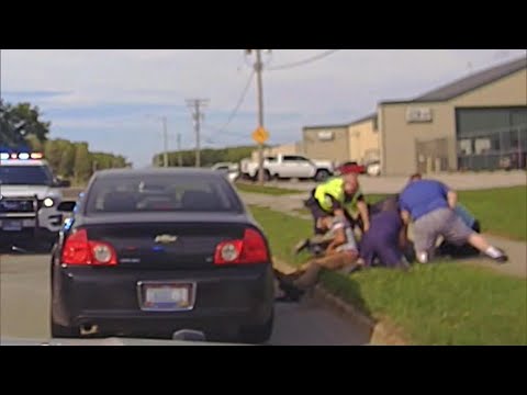 Good Samaritans Help Police Officer During Traffic Stop