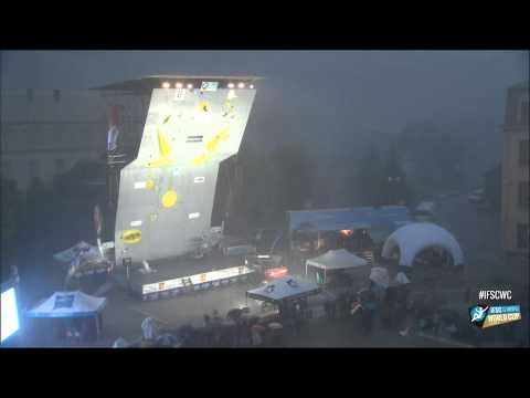 IFSC Climbing World Cup Briançon 2014 - Rain