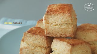 퍽퍽함은 NO! 겉바속촉~ 생크림 스콘 만들기, 결스콘 : Cream Scones Recipe | Cooking tree