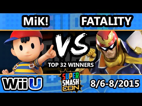 SSC - oco MiK! (Ness) Vs. SWS | Fatality (Captain Falcon) SSB4 Top 32 - Smash Wii U - Smash 4