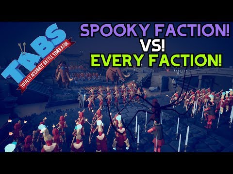 TABS | Spooky Faction Army Vs Every Faction Army - Totally Accurate Battle Simulator