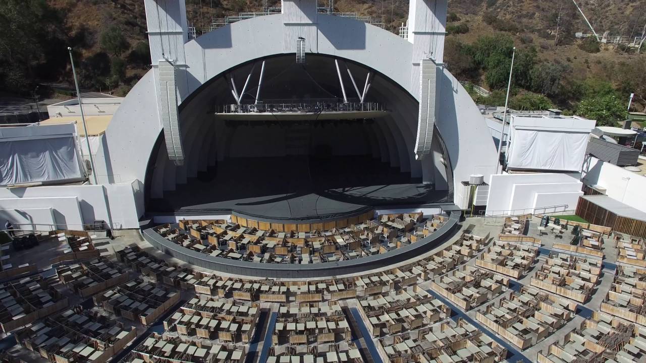 Aerial photography at the Hollywood Bowl 4K