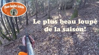 preview picture of video 'Chasse du sanglier en Ardèche 2014-2015 - 04 - Le plus beau loupé de la saison - 10 janvier 2015'