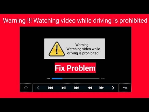Warning! Watching video while driving is prohibited solution⚡Android Car stereo system setting Ts7