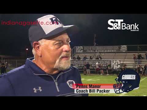 Post game interview with  Penns Maor Coach Bill Packer Homer-Center vs Penns Manor 9-7-2018