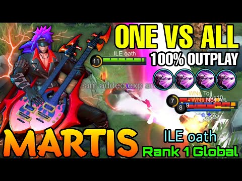 One vs All Outplay Martis Totally Unstoppable! - Top 1 Global Martis by ILE oath - MLBB