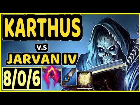 STEFAN (KARTHUS) vs JARVAN IV - 8/0/6 KDA JUNGLE GAMEPLAY - EUW Ranked GRANDMASTER